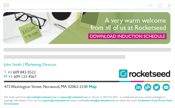 Internal email banners on professional email signature Internal email banners on professional email signature
