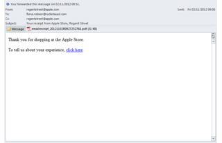 Blank email A screenshot of an email window with indiscernible text.