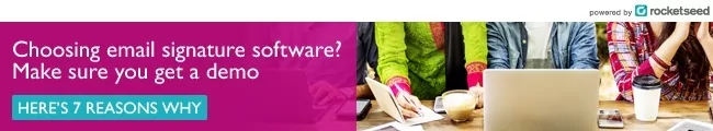 Email signature banner example_AB split testing Good example of an AB split testing email signature banner