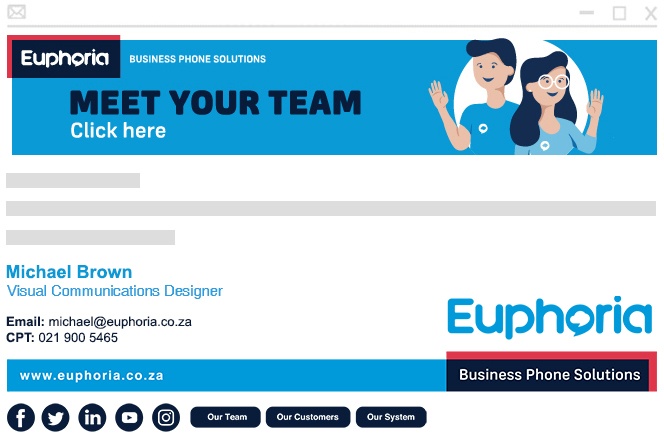 Euphoria branded email Euphoria branded email