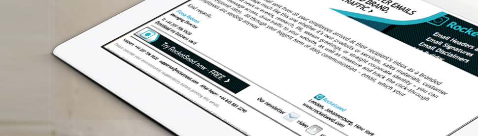 Rocketseed for professional email signatures Rocketseed for professional email signatures
