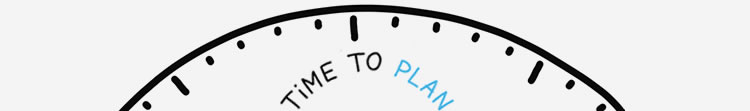 your-marketing-must-have A graphic of a clock face, with the words "TIME TO PLAN" written on it.