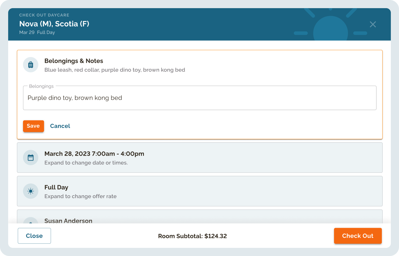 Checkout Dashboard