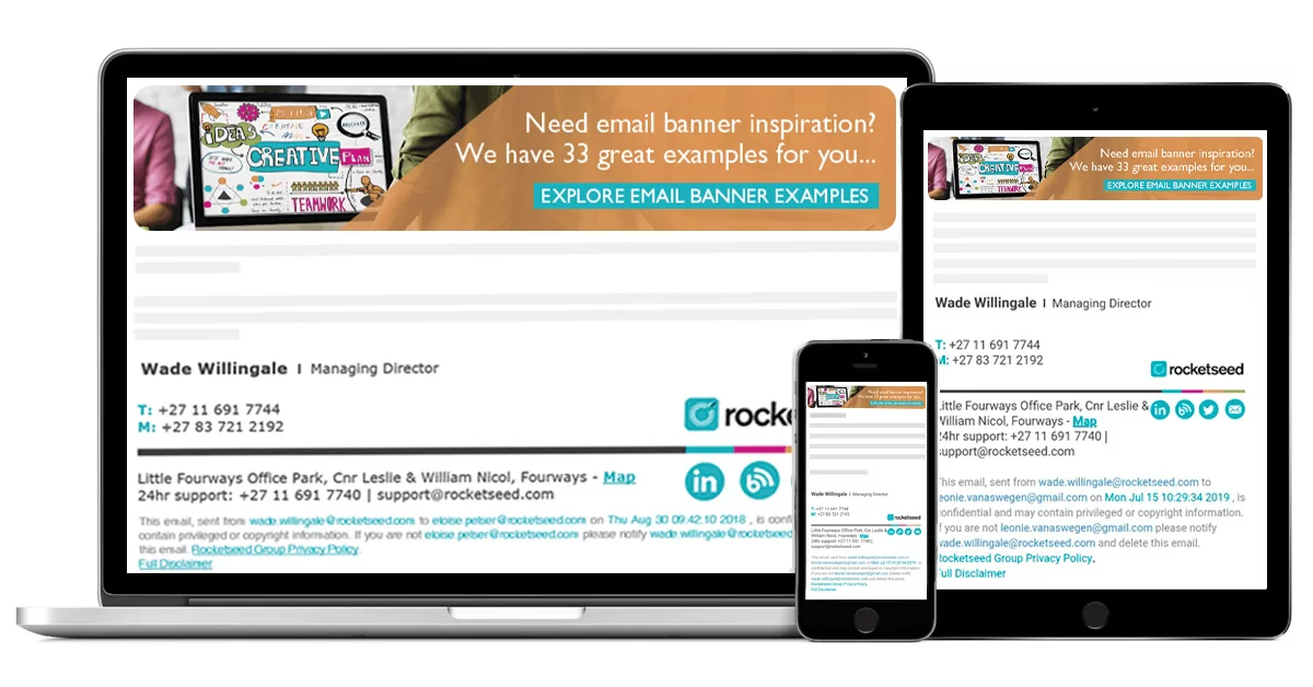 Branded email example - Rocketseed Branded email example - Rocketseed