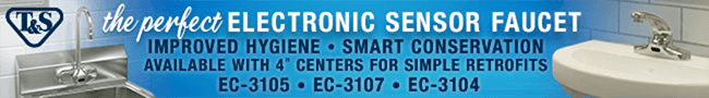 Example of elecronic sensor faucet email banner - T&S Example of elecronic sensor faucet email banner - T&S