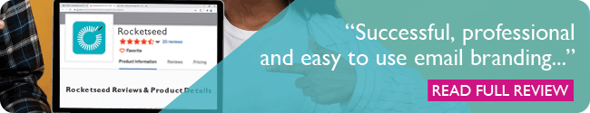 Example of online review email banner Example of online review email banner