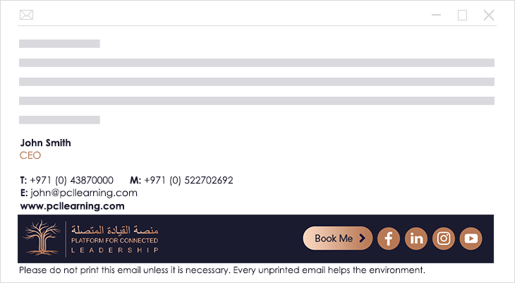 PCL professional email signature PCL professional email signature