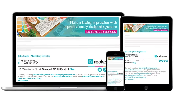 Professional branded email signatures on multiple devices Professional branded email signatures on multiple devices