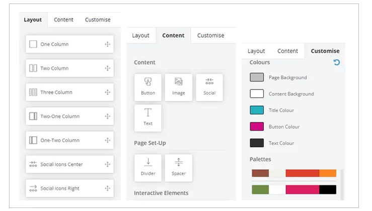 Rocketmailer drag & drop feature Rocketmailer drag & drop feature