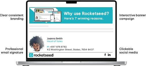 Rocketseed branded email.fw An examples of branded email signature - Rocketseed