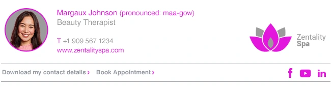 Email signature example with name pronunciation phonetically Email signature example with name pronunciation phonetically