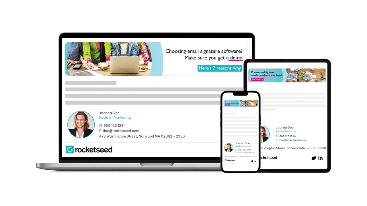 Create powerful email signatures that display on every device Create powerful email signatures that display on every device