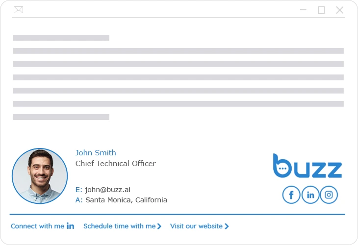 Professional Business Email Signature Example Professional Business Email Signature Example