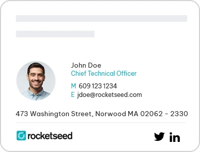 Professional email signature - Rocketseed Professional email signature - Rocketseed