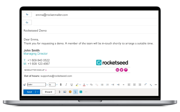 Rocketseed Signature on Compose Example Rocketseed Signature on Compose Example