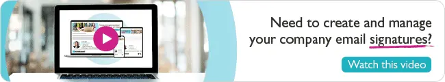 Video Email Signature Banner example Video Email Signature Banner example